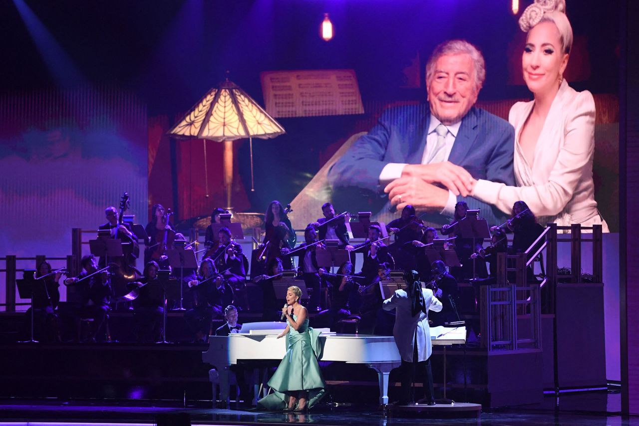 Lady Gaga paid tribute to Tony Bennett with a couple of songs: "Love for Sale" and "Do I Love You?"