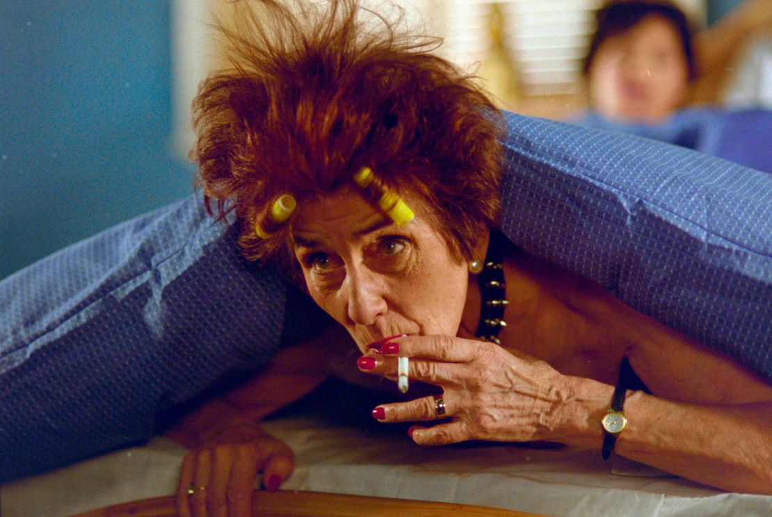 June Brown as Dot Cotton during a special episode of "EastEnders," broadcast on March 16, 2001.