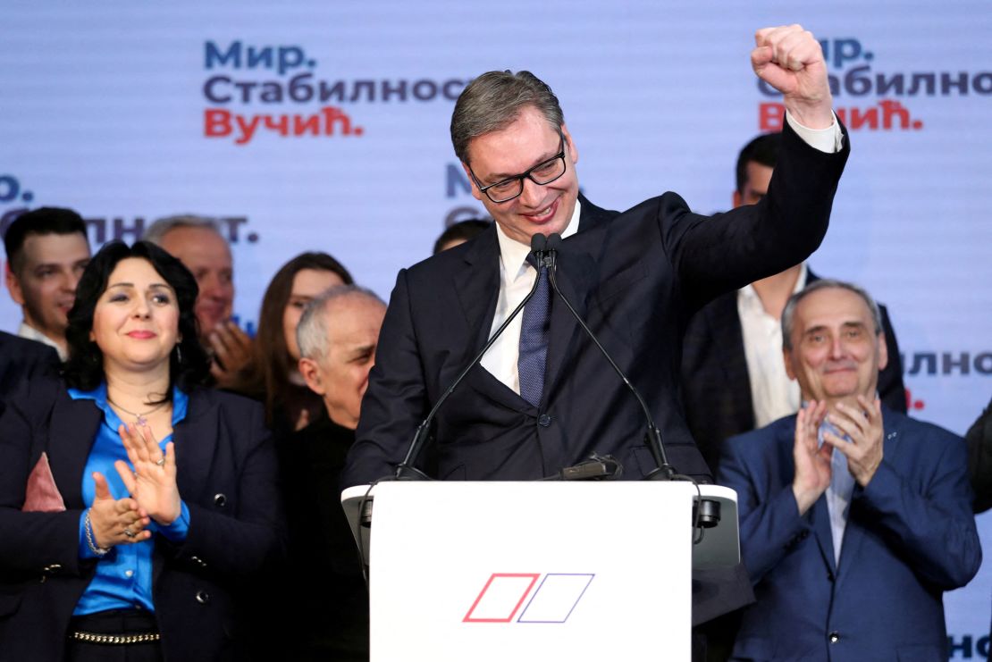 Serbian President Aleksandar Vucic won reelection in April.