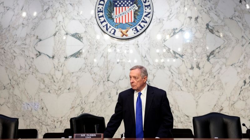 NextImg:Durbin invites Chief Justice John Roberts to testify on Supreme Court ethics before a Senate committee | CNN Politics