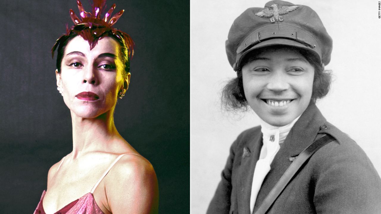 Ballerina Maria Tallchief (left) and pilot Bessie Coleman are among the women who will appear on US quarters in 2023.