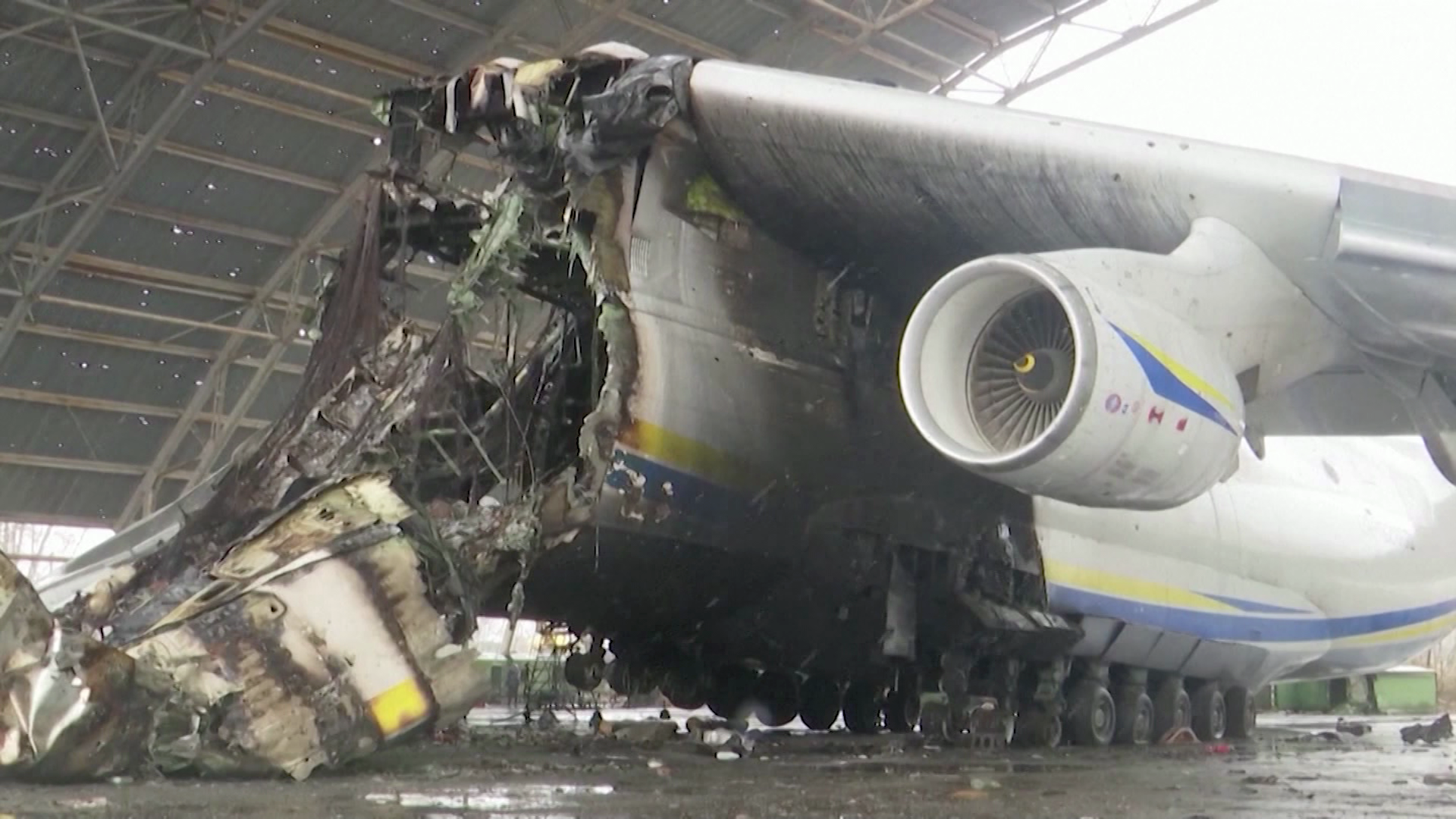 Video shows destruction of world's biggest plane in Ukraine | CNN