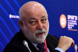 Russian businessman Viktor Vekselberg attends a session of the St. Petersburg International Economic Forum (SPIEF) in Saint Petersburg on June 3, 2021. 