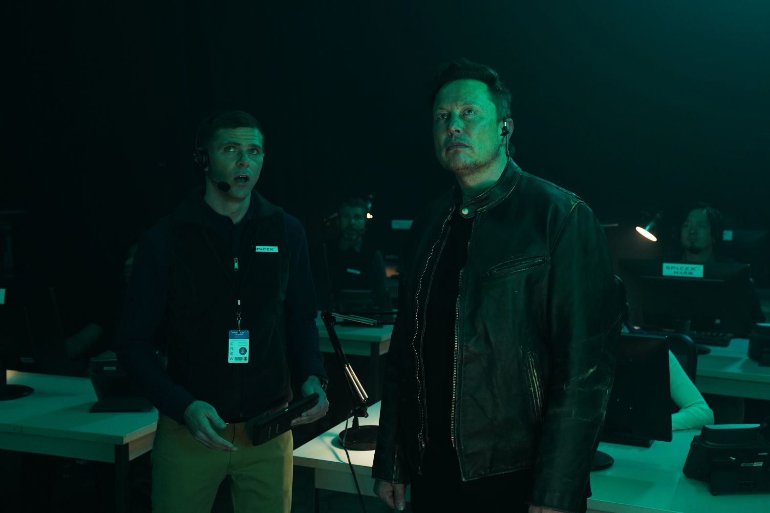 Musk appears with Mikey Day in a "Saturday Night Live" sketch in May 2021. <a  target="_blank">Musk hosted the show</a>.