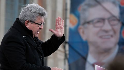 Far-left candidate Jean-Luc Melenchon is currently polling in third place ahead of Sunday's first round presidential election.