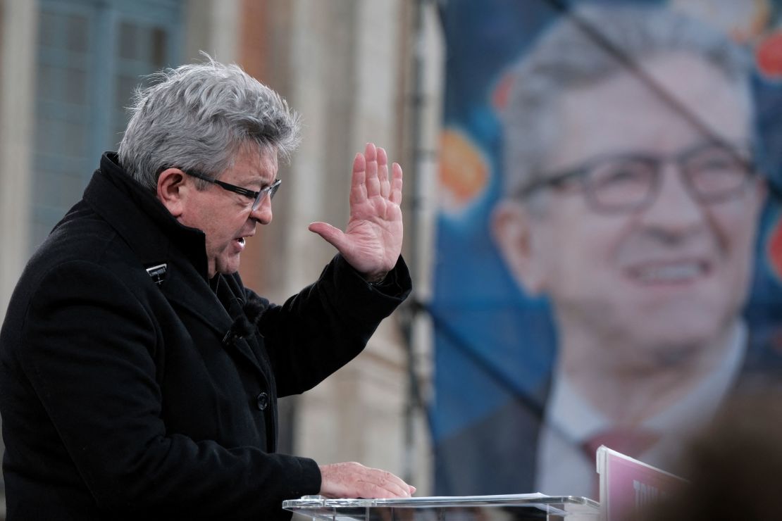 Far-left candidate Jean-Luc Melenchon is currently polling in third place ahead of Sunday's first round presidential election.