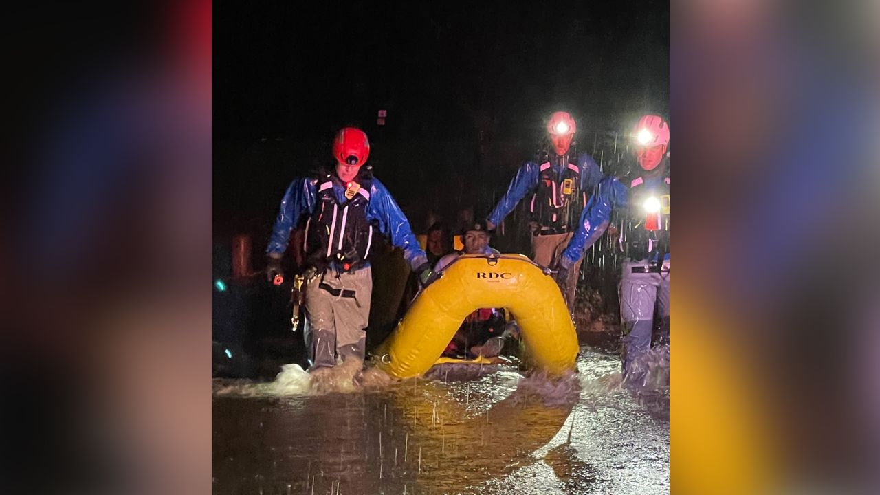 The McKinney Fire Department carried out multiple water rescues Monday night amid flash flooding conditions.