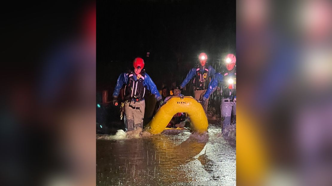 The McKinney Fire Department carried out multiple water rescues Monday night amid flash flooding conditions.