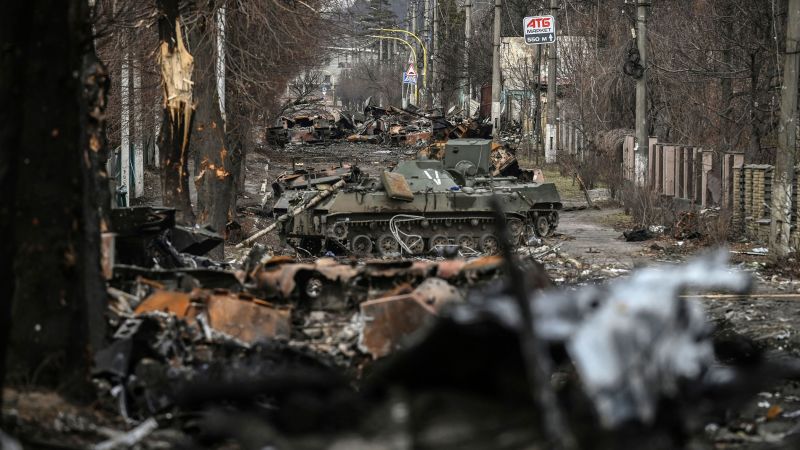 Een bron zei dat Russische troepen het doden van Oekraïense burgers bespraken in een door Duitsland onderschepte radio-uitzending