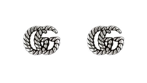 Gucci GG Silver Stud Earrings