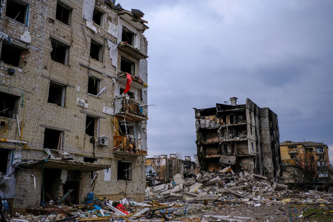 Russian strikes on Borodianka were more intense than in most other areas around the capital Kyiv, with entire multi-story buildings razed to the ground.