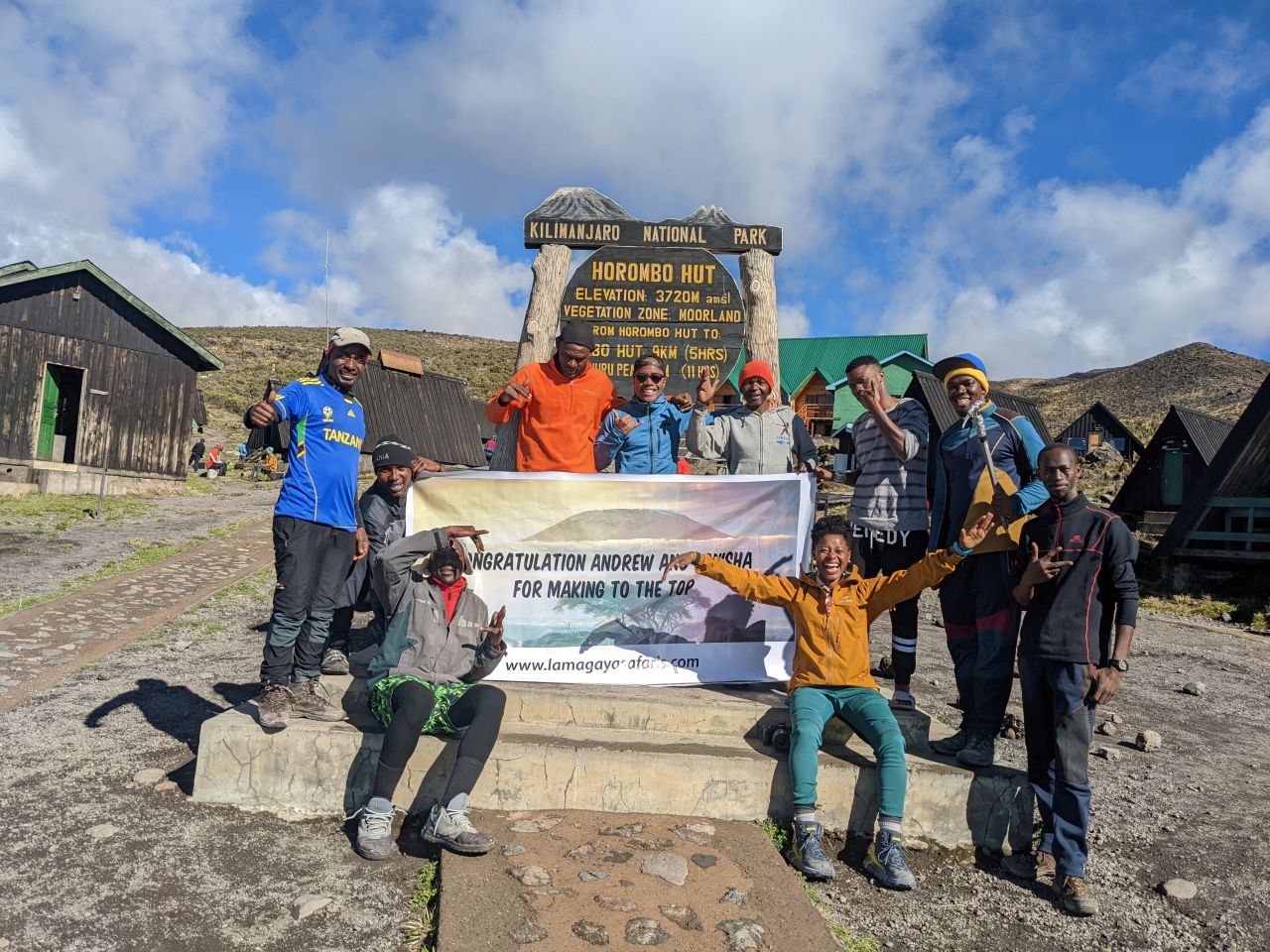 In December 2021, King climbed Mt. Kilimanjaro in Tanzania for the second time (pictured) and brought other Black climbers with him. "I don't want to stand on a mountain and be the only one in the photo," King says. "I'd like it to be a diverse photo with a collective rainbow of individuals, breaking through the glass ceiling."