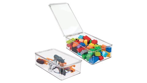 mDesign Plastic Storage Organizer Box