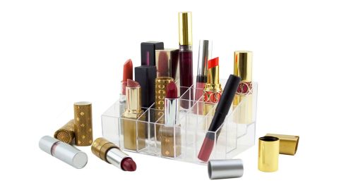 Transparent Cosmetic Organizer for Lipstick