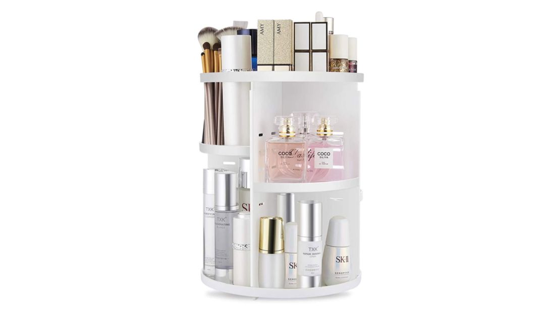 360°Rotating Makeup Organizer Makeup Brush Holder Cosmetic Storage Box  Makeup Storage Organizer Pencil Case Lipstick Organizer