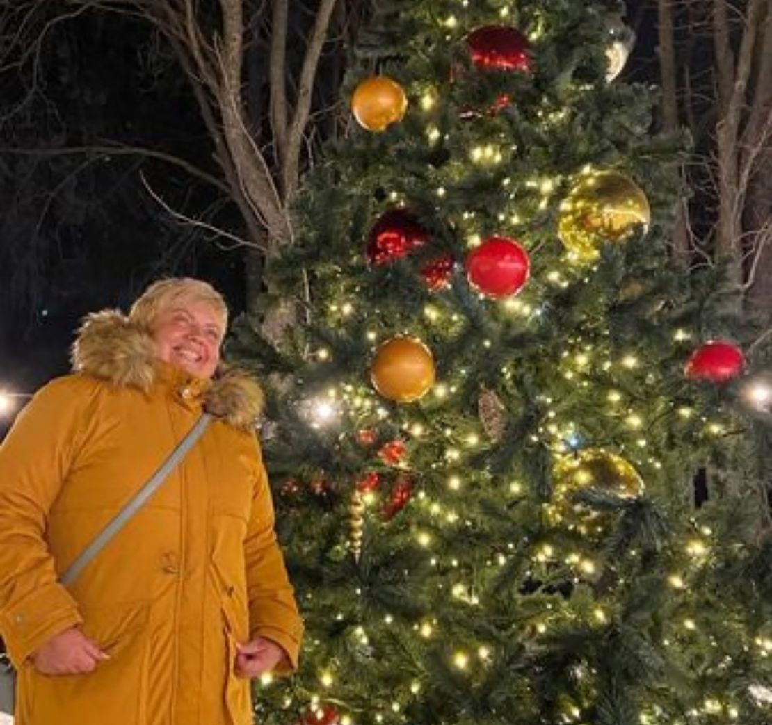 Iryna Filkina, pictured during the holiday season.