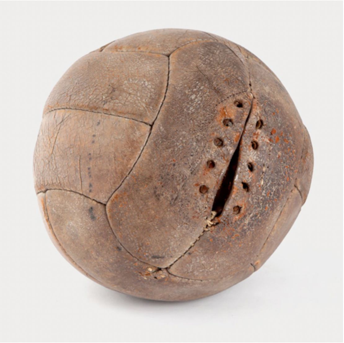 One of the two match balls used in the 1930 World Cup final, supplied by Argentina and used in the first half.