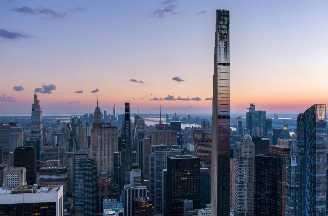 111 West 57th Street, most Slender Skyscraper in the World Tops Out