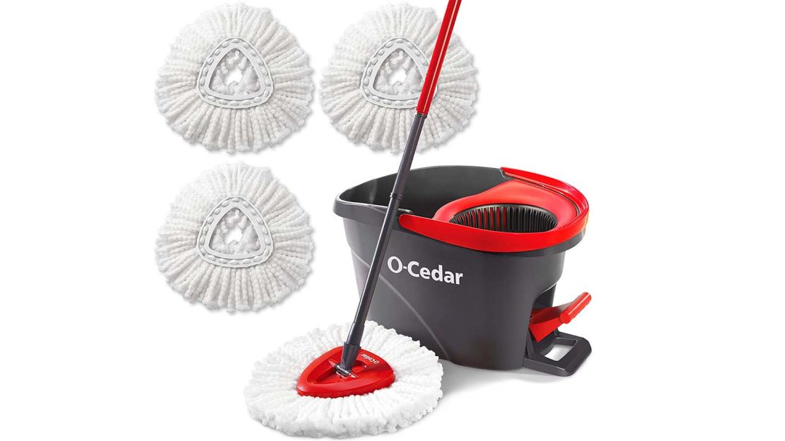 O-Cedar Easywring Microfiber Spin Mop & Bucket