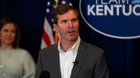 In his veto letter, Gov. Andy Beshear said that children and adults must be able to exercise their First Amendment rights and have important discussions free of government censorship.