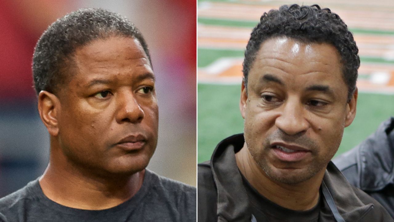 Steve Wilks, left, and Ray Horton added their claims to a lawsuit against the NFL that alleges racial discrimination.