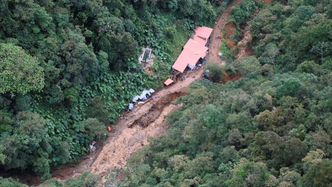 The landslide in Colombia's Abriaquí municipality has killed at least 11 people, authorities said. 