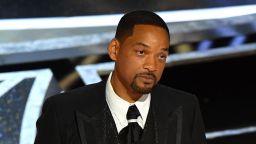 US actor Will Smith accepts the award for Best Actor in a Leading Role for "King Richard" onstage during the 94th Oscars at the Dolby Theatre in Hollywood, California on March 27, 2022. (Photo by Robyn Beck / AFP) (Photo by ROBYN BECK/AFP via Getty Images)