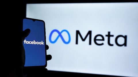 Facebook Meta phone logo