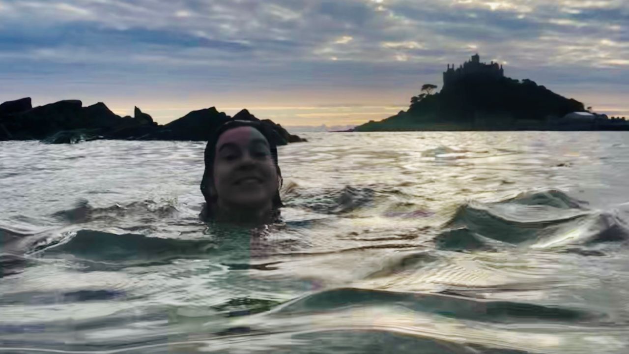 Waters took up swimming during the pandemic.