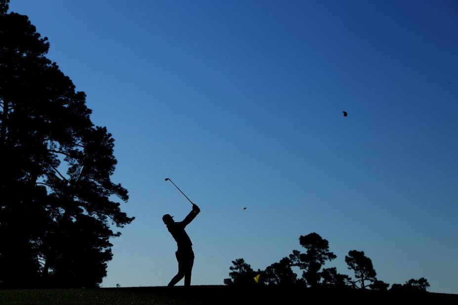 Erik van Rooyen plays his tee shot on the fourth hole Friday.