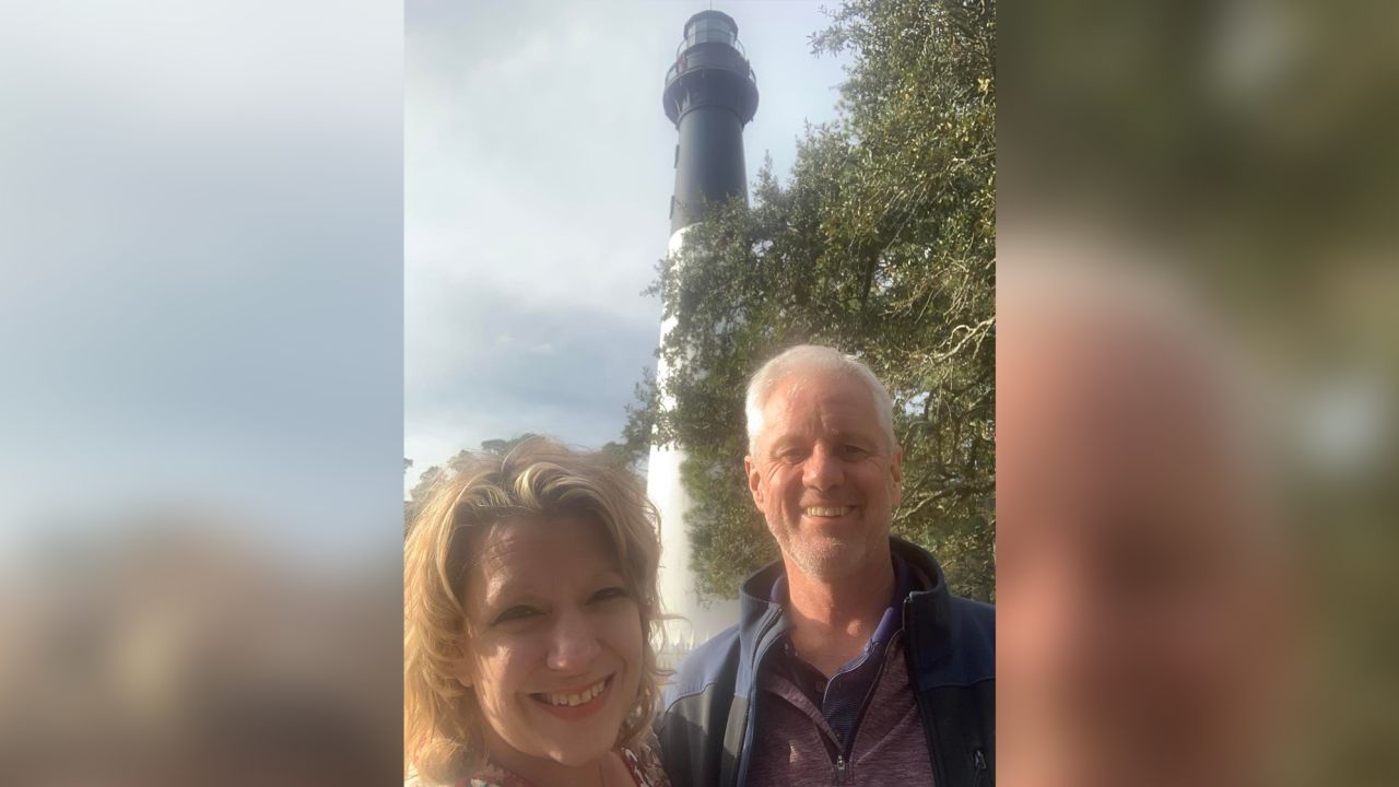Victoria Kay and her boyfriend, Graeme, in South Carolina in January 2020 before they headed to St. Simons.