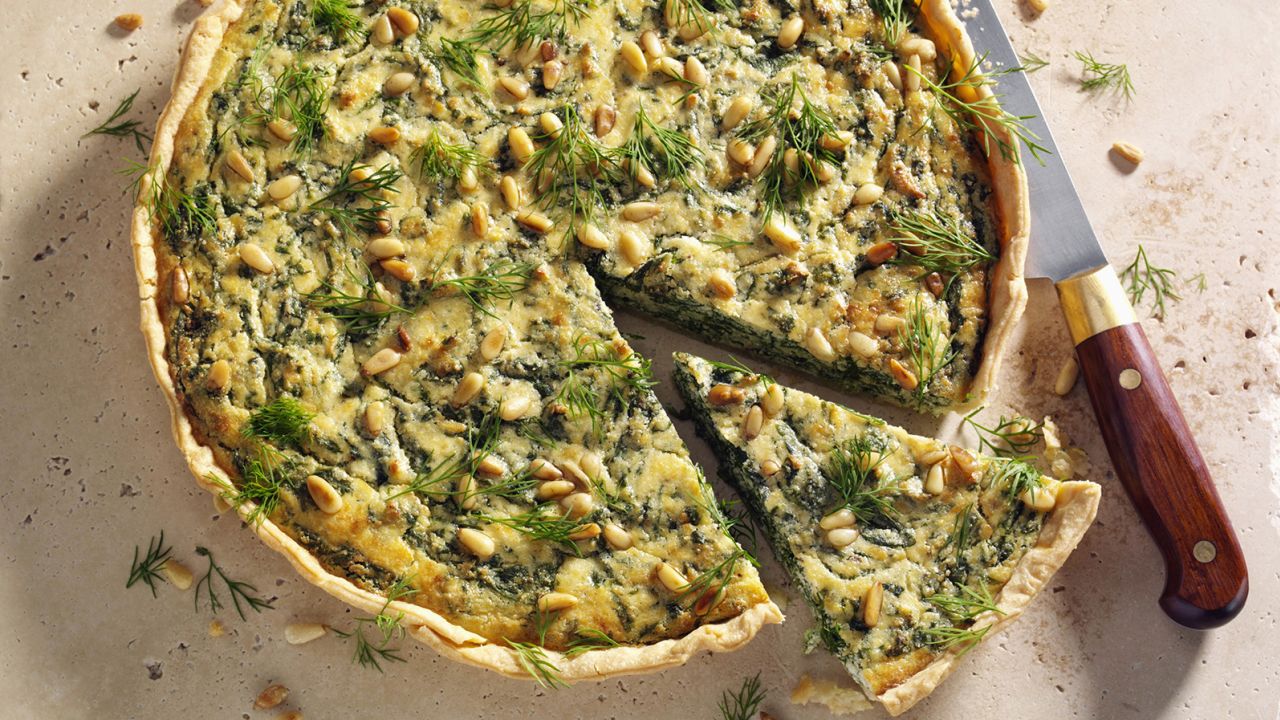 Make the most of what's in your fridge with a dish like spinach ricotta quiche.