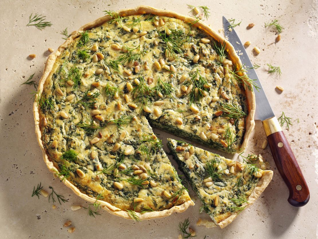 Make the most of what's in your fridge with a dish like spinach ricotta quiche.