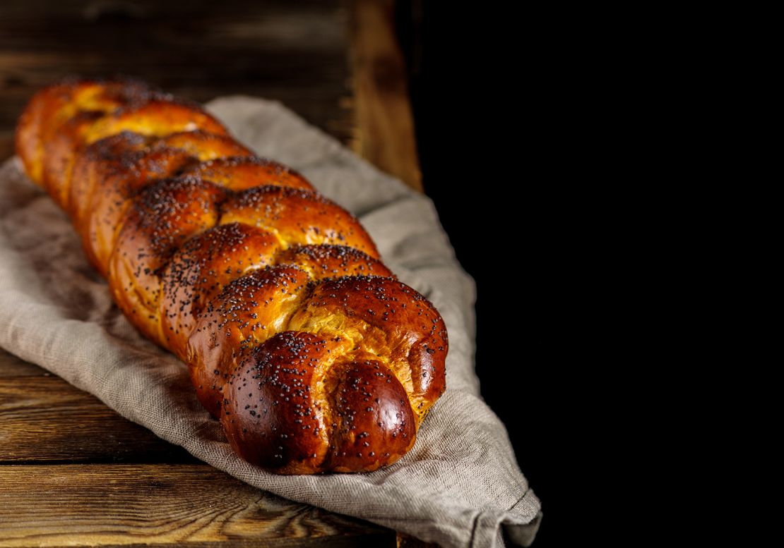 Challah, a Jewish braided bread for the Sabbath and holidays, is one of many egg-enriched breads.