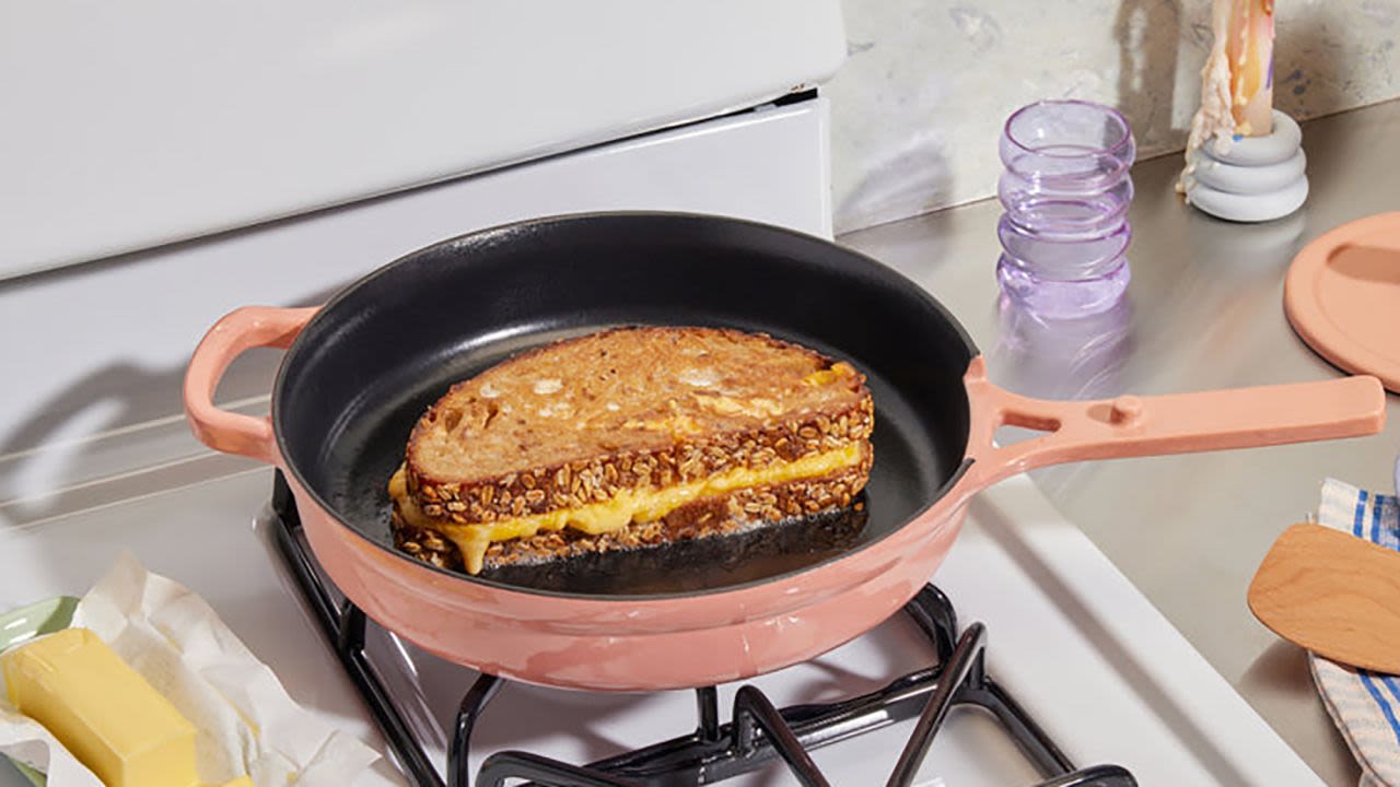 Our Place Cast Iron Always Pan Set in Char at Nordstrom
