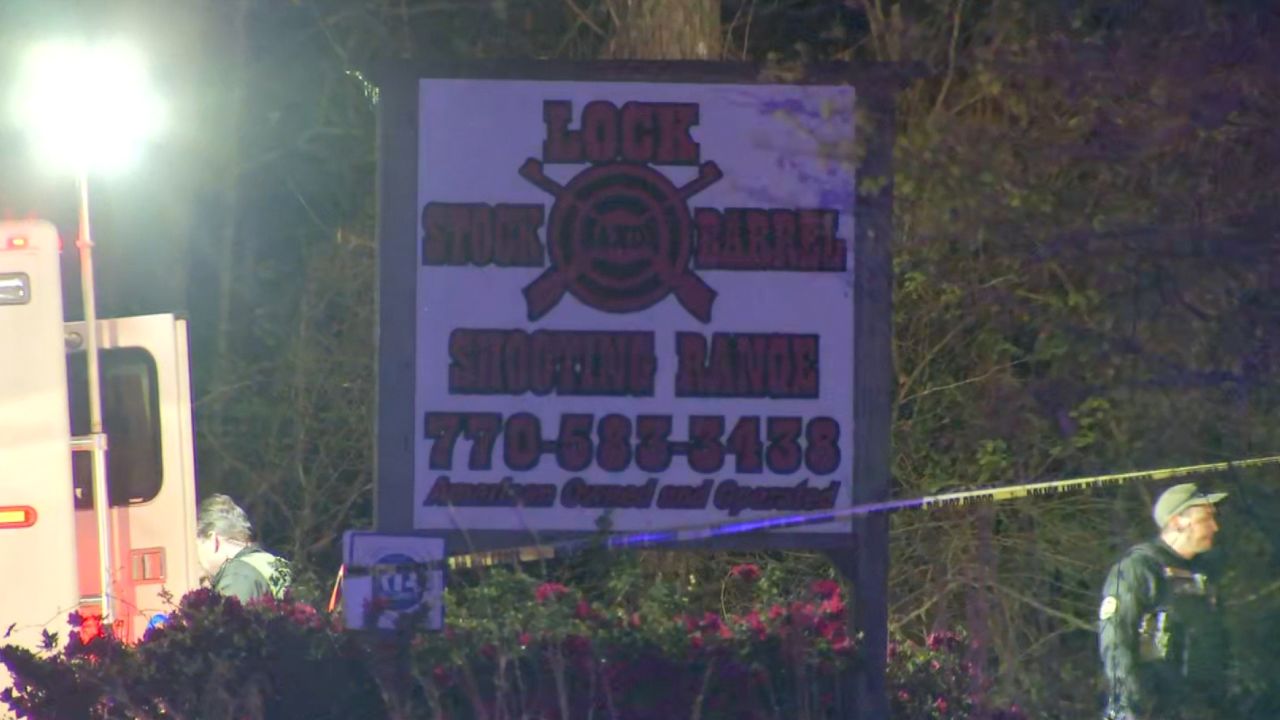 Investigators were at the scene of the shooting Friday in Grantville, Georgia.
