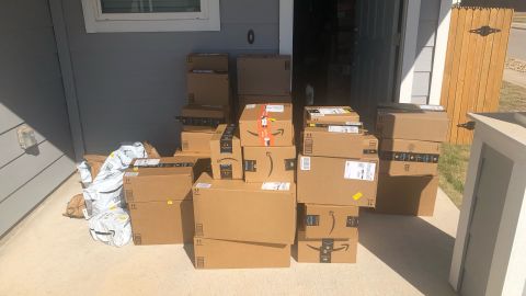 Hundreds of boxes have arrived at Kylie's house over the past few months.