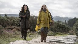 Sandra Oh and Jodie Comer in the 'Killing Eve' series finale (Anika Molnar/BBCA).