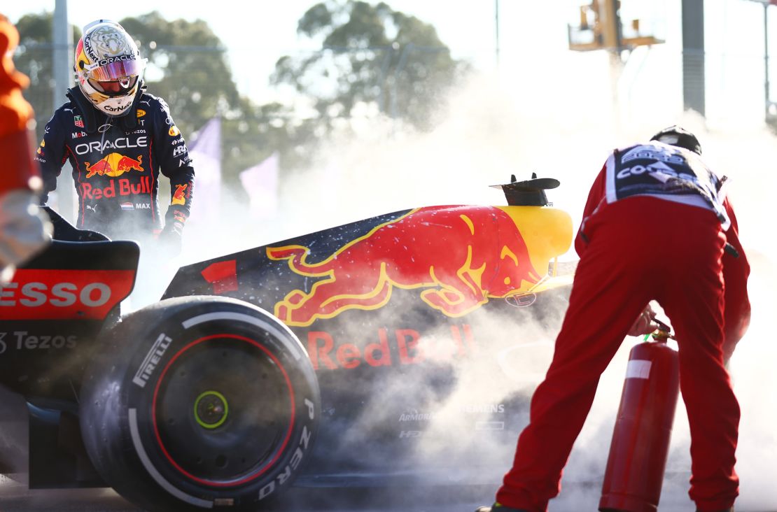 Verstappen was forced to retire from the Australian Grand Prix with a suspected fuel leak.