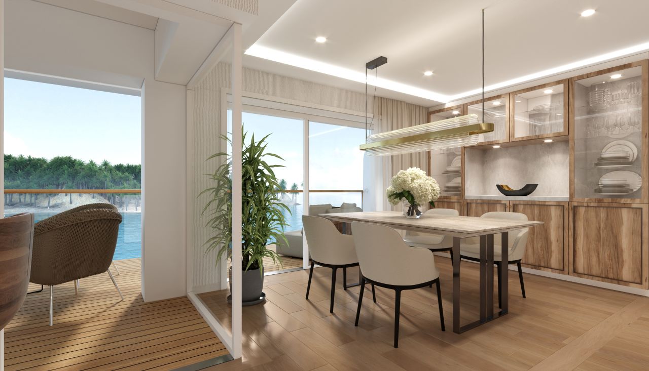 The Storylines "residential community at sea" will have 547 one- to four-bedroom units.