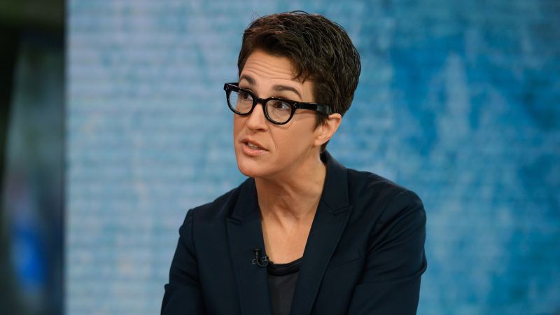 Rachel Maddow's MSNBC show is going weekly starting in May | CNN Business