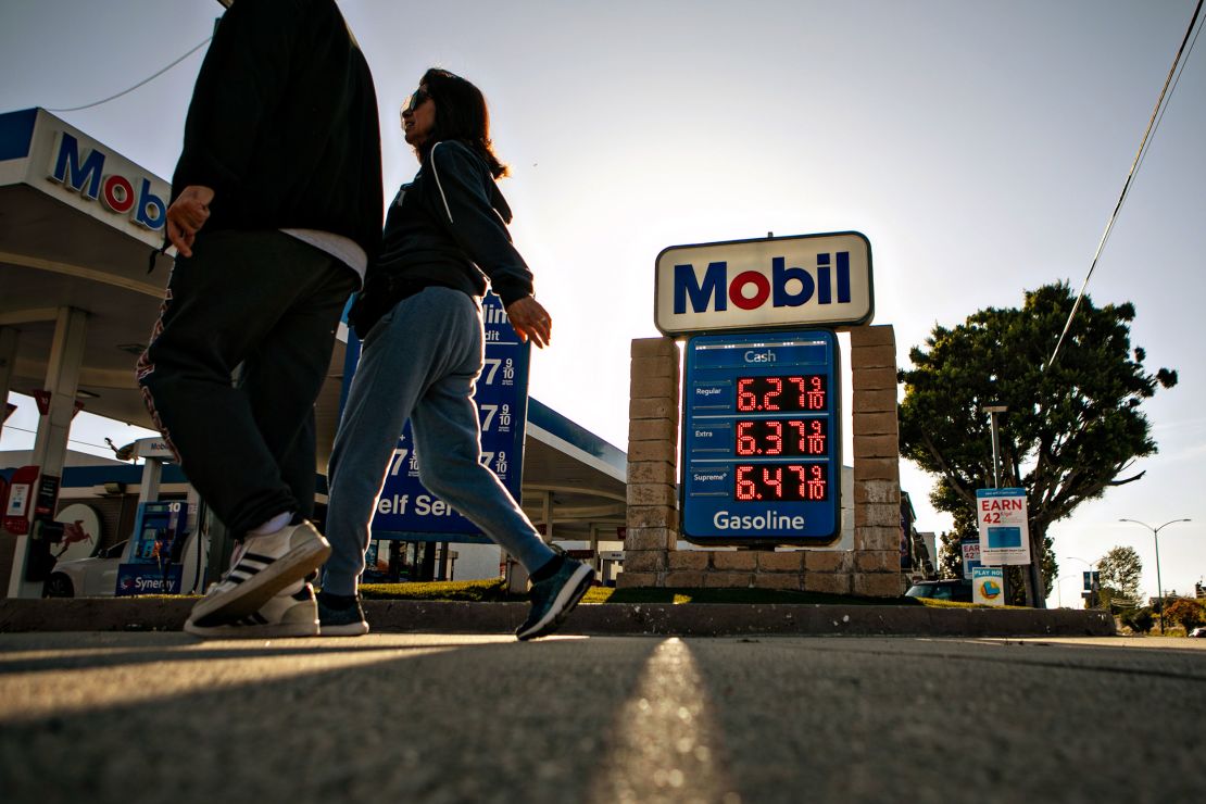 The average price of a gallon of gas in the US was around $4.10 on Tuesday, according to AAA.