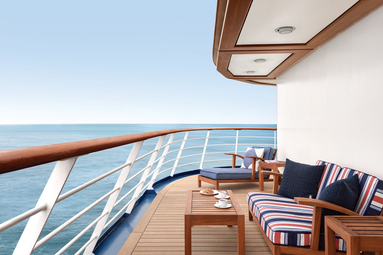 The Oceania Owner's Suite offers unrivaled views. 
 