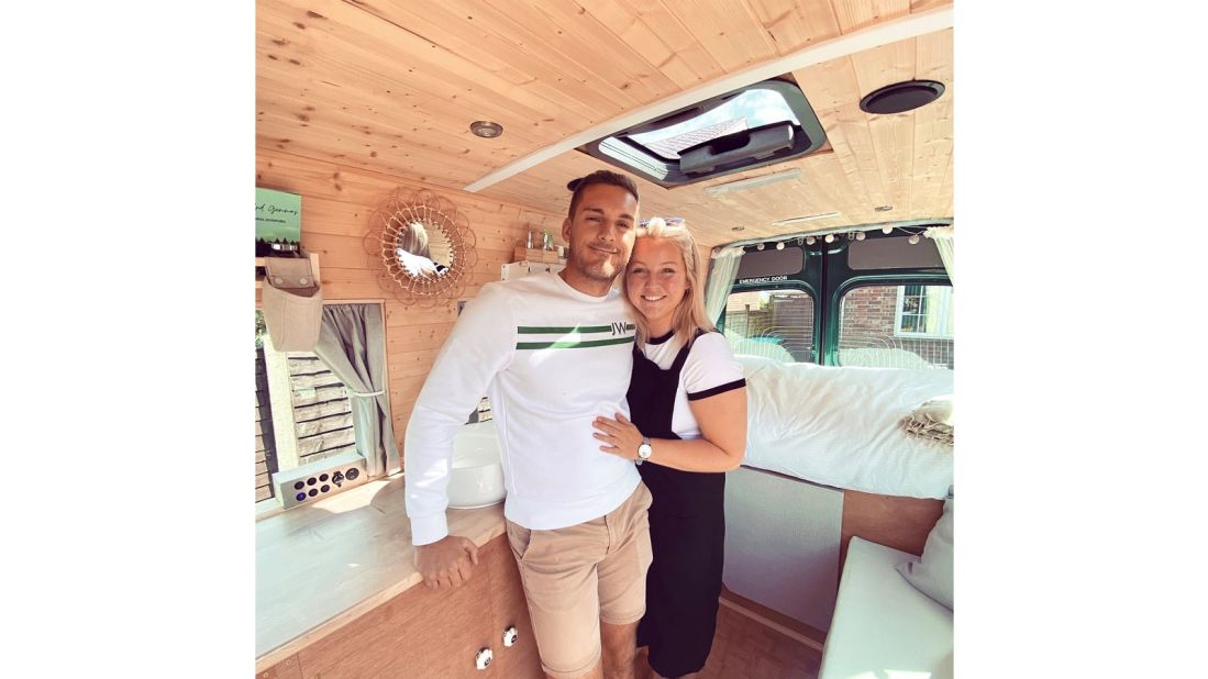 <strong>Making memories:</strong> The couple got engaged during their first trip in the van and plan to incorporate it into their wedding.