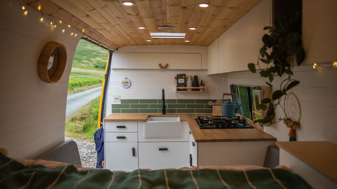 The travelers who converted vans into cozy campervans