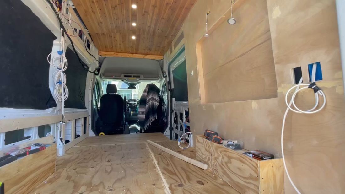 <strong>Lengthy research: </strong>Geiger says she'd already been watching online videos about van life and tiny homes for a couple years before deciding to build her van.