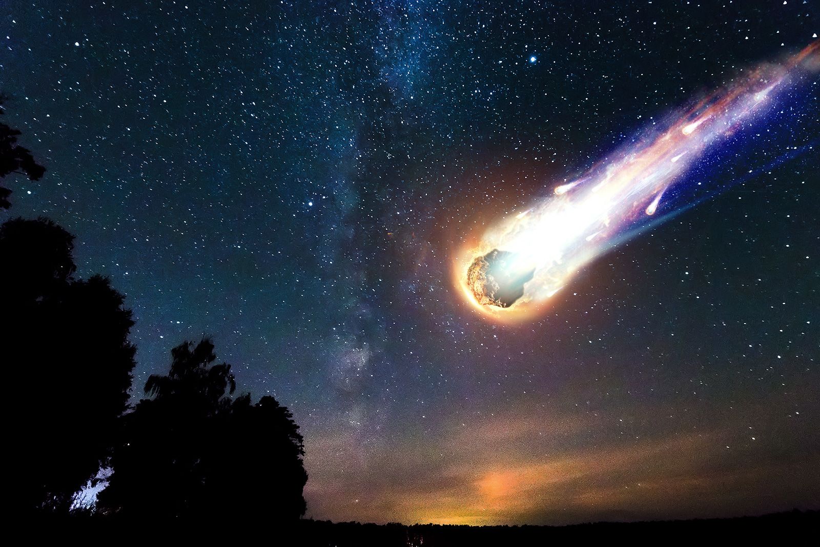 meteor in the solar system