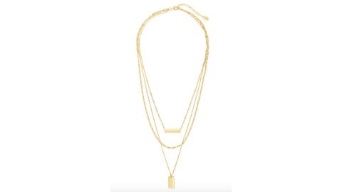 Sterling Forever Layered Bar Necklace