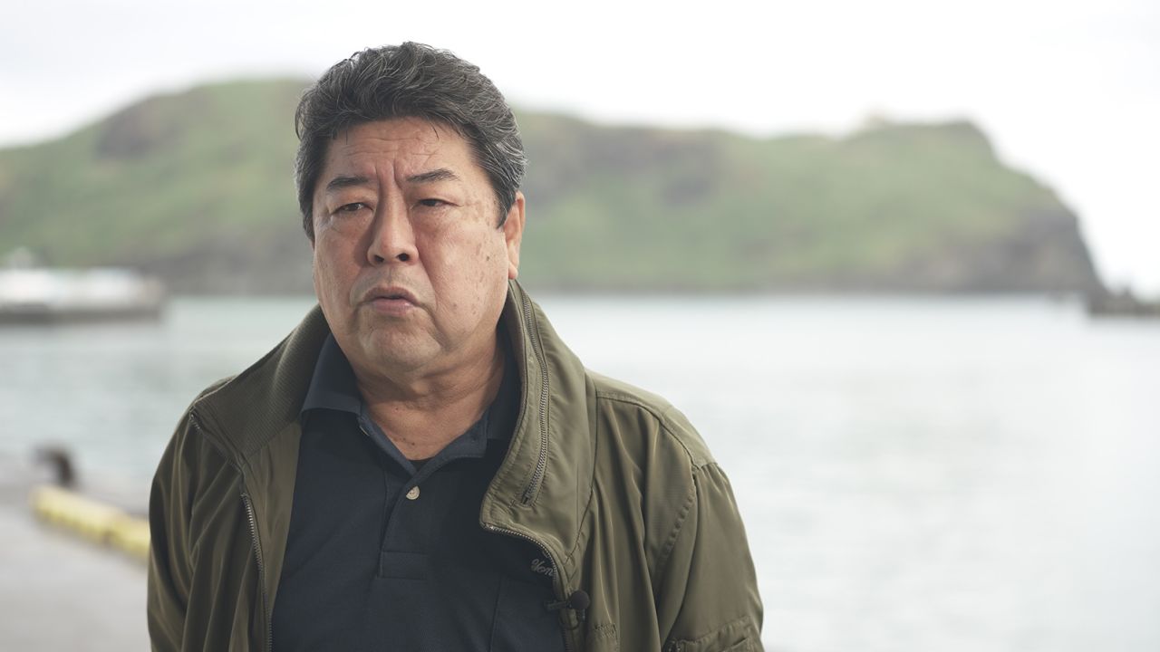 Shigenori Takenishi, head of the local fishing cooperative, says he's worried rising tensions could affect the fishing trade.