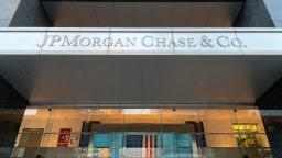 Photo by: STRF/STAR MAX/IPx 2021 10/7/21 JP Morgan will no longer hire unvaccinated employees for client-facing roles. Here a JP Morgan Chase & Co. office is seen in Jersey City, New Jersey.